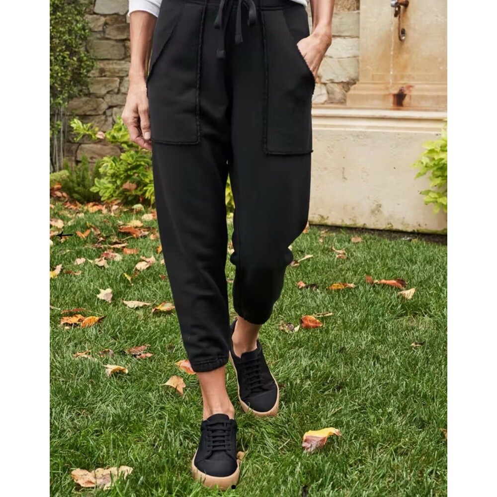 Frank & Eileen Eamon Jogger Pants Black Triple Fleece Size XL